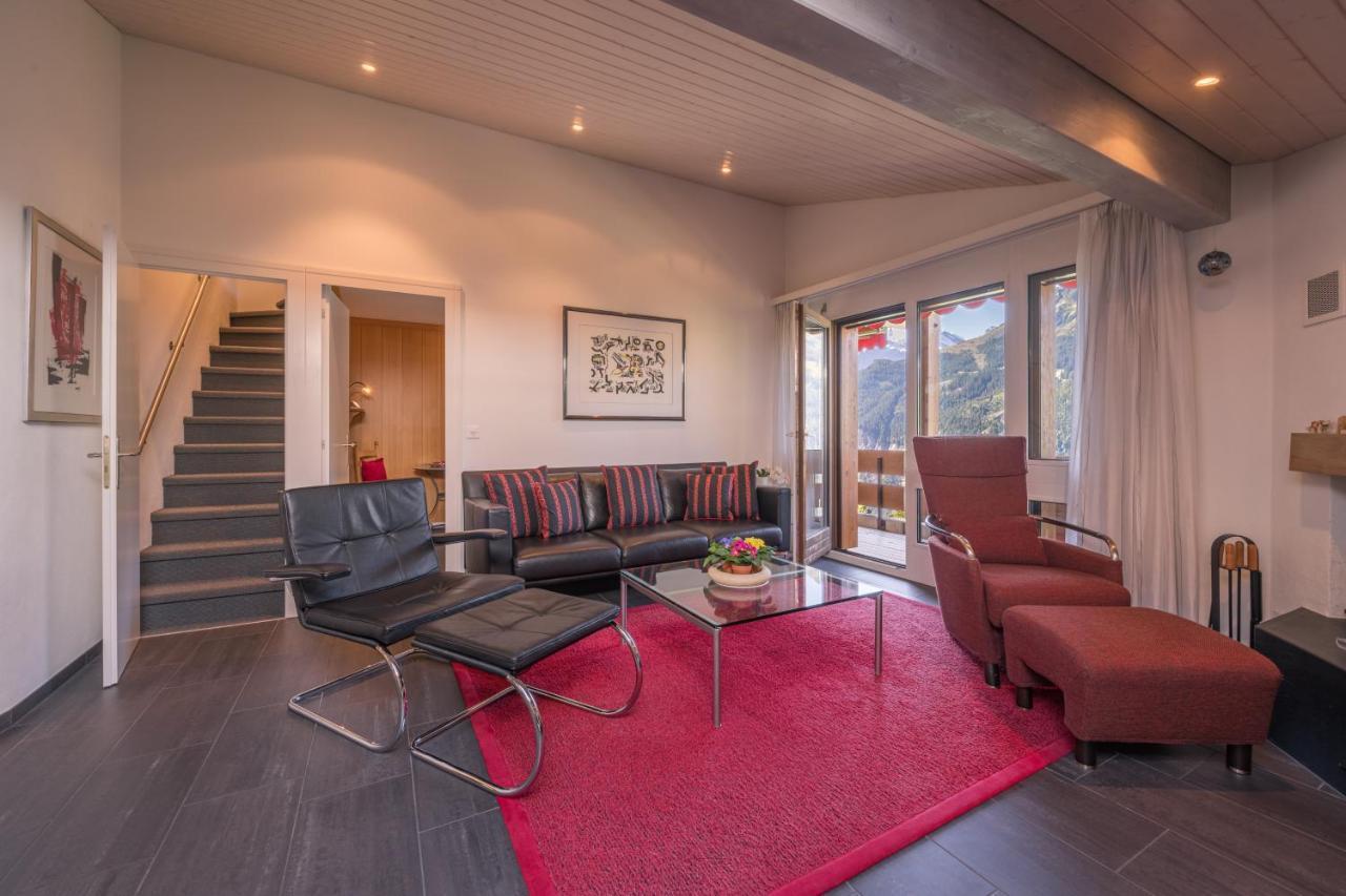 Chalet Primula Penthouse Wengen Exterior foto