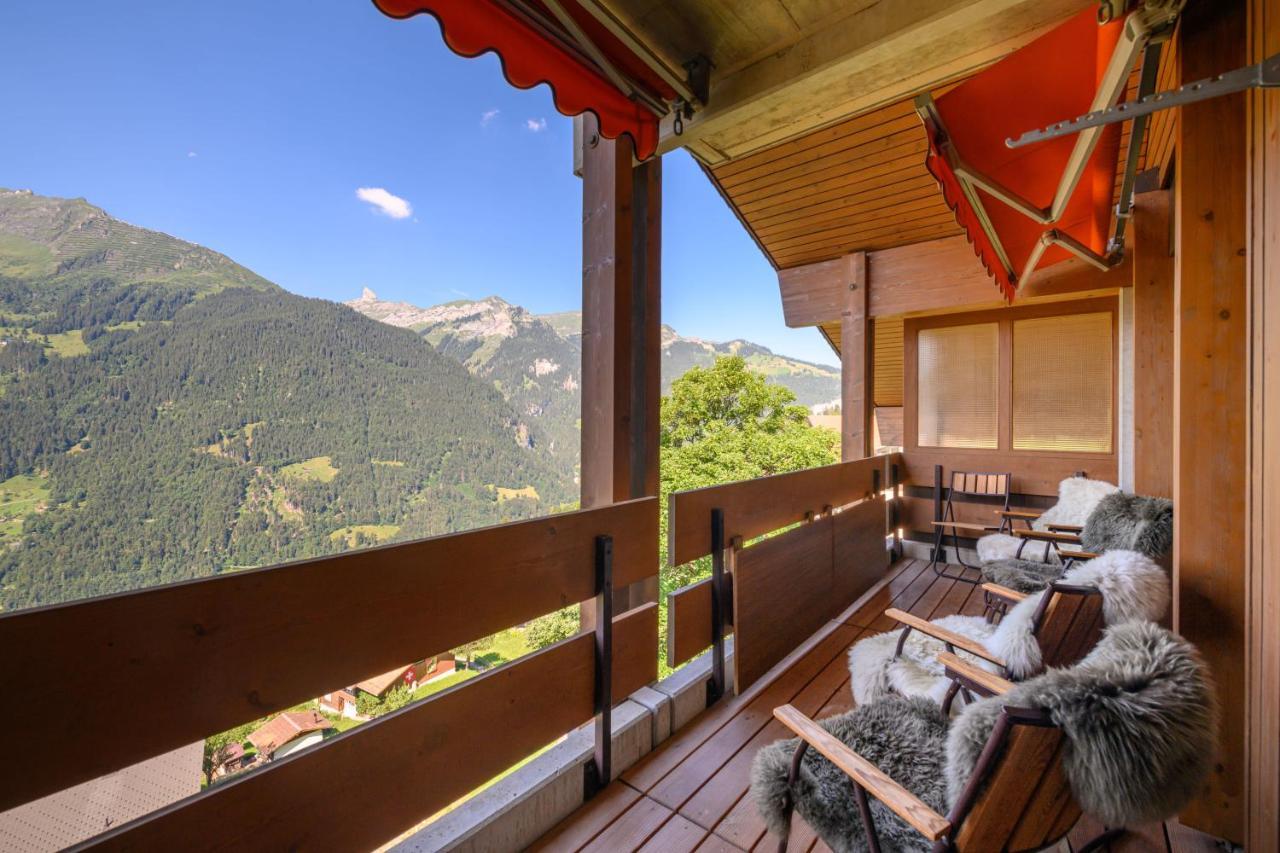 Chalet Primula Penthouse Wengen Exterior foto
