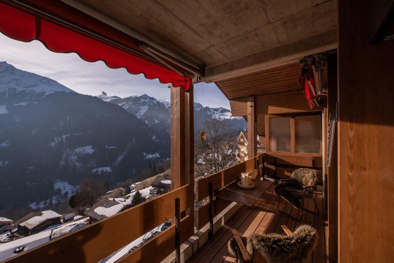 Chalet Primula Penthouse Wengen Exterior foto
